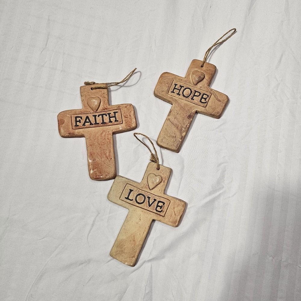 Cross Stone Wall Decor Crosses Faith Love Hope